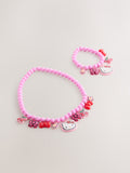 Hello Kitty pink plastic jewellery set (British brand)