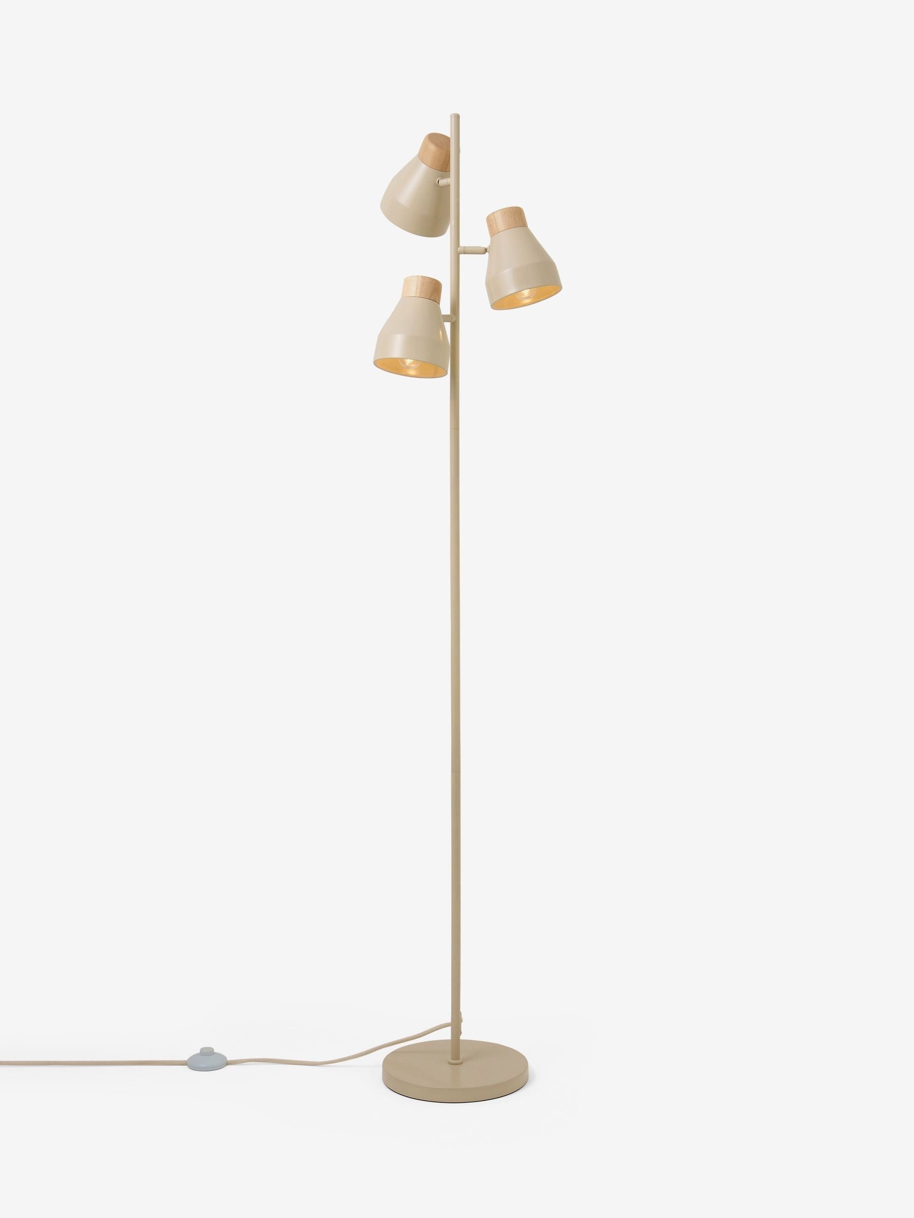MADE.COM Cream Albert floor lamp 162cm - British product