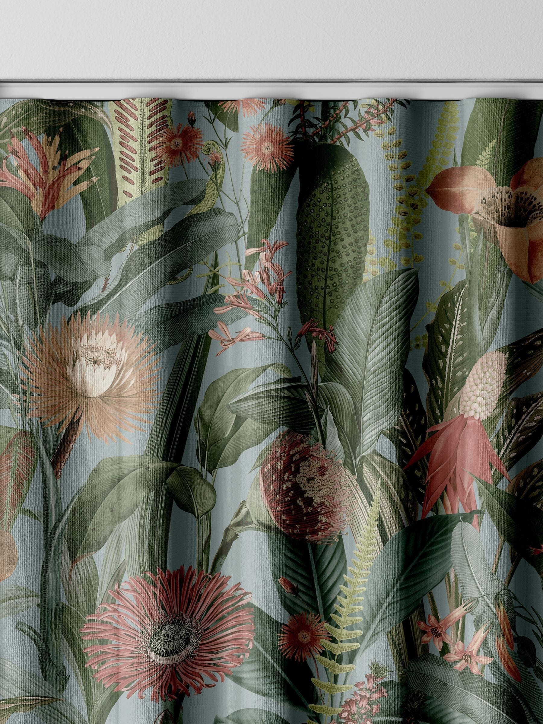 Graham & Brown Tigerlily sky blue made to measure curtains, UK version