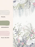 Laura Ashley Linlithgow pale lavender wallpaper mural (British brand)