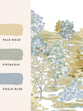 Laura Ashley mural Yellow Bernwood Ochre 3M (British brand)