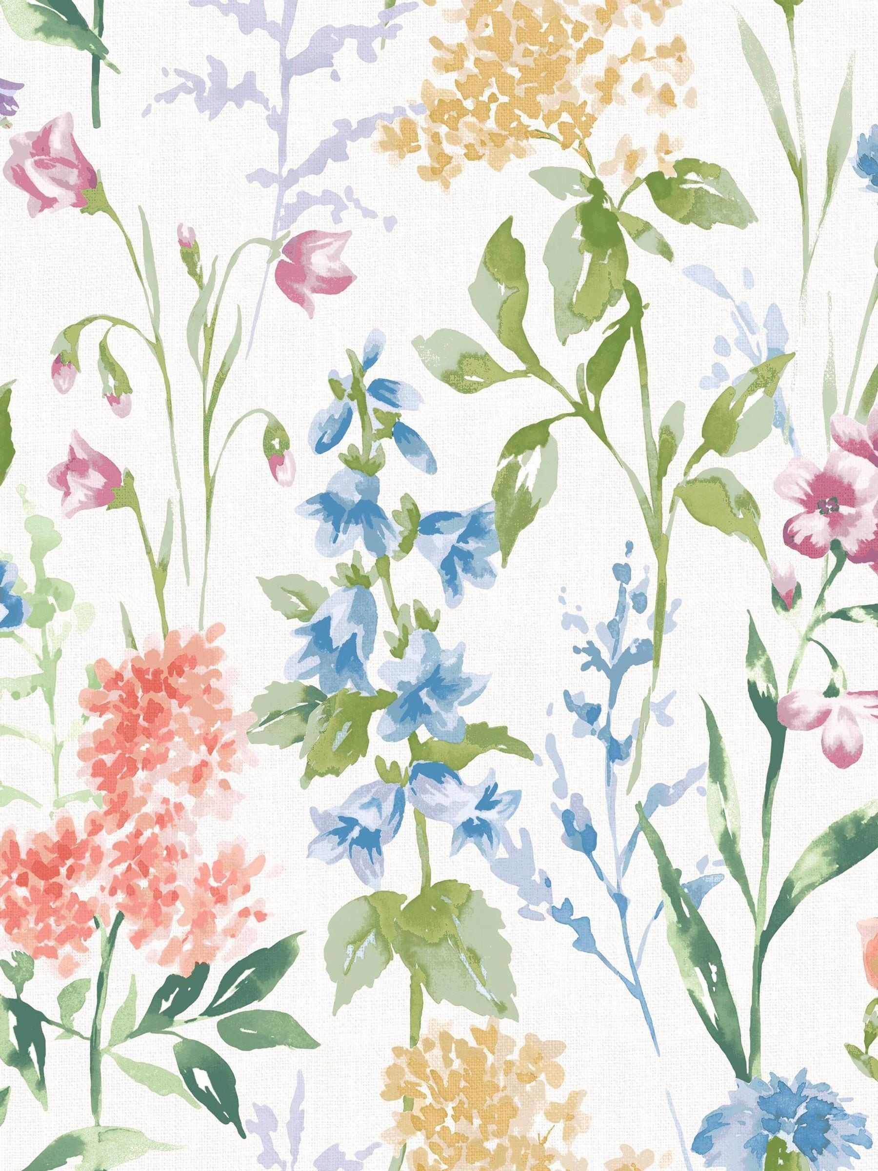 Laura Ashley White Elston Garden wallpaper 10m - British product