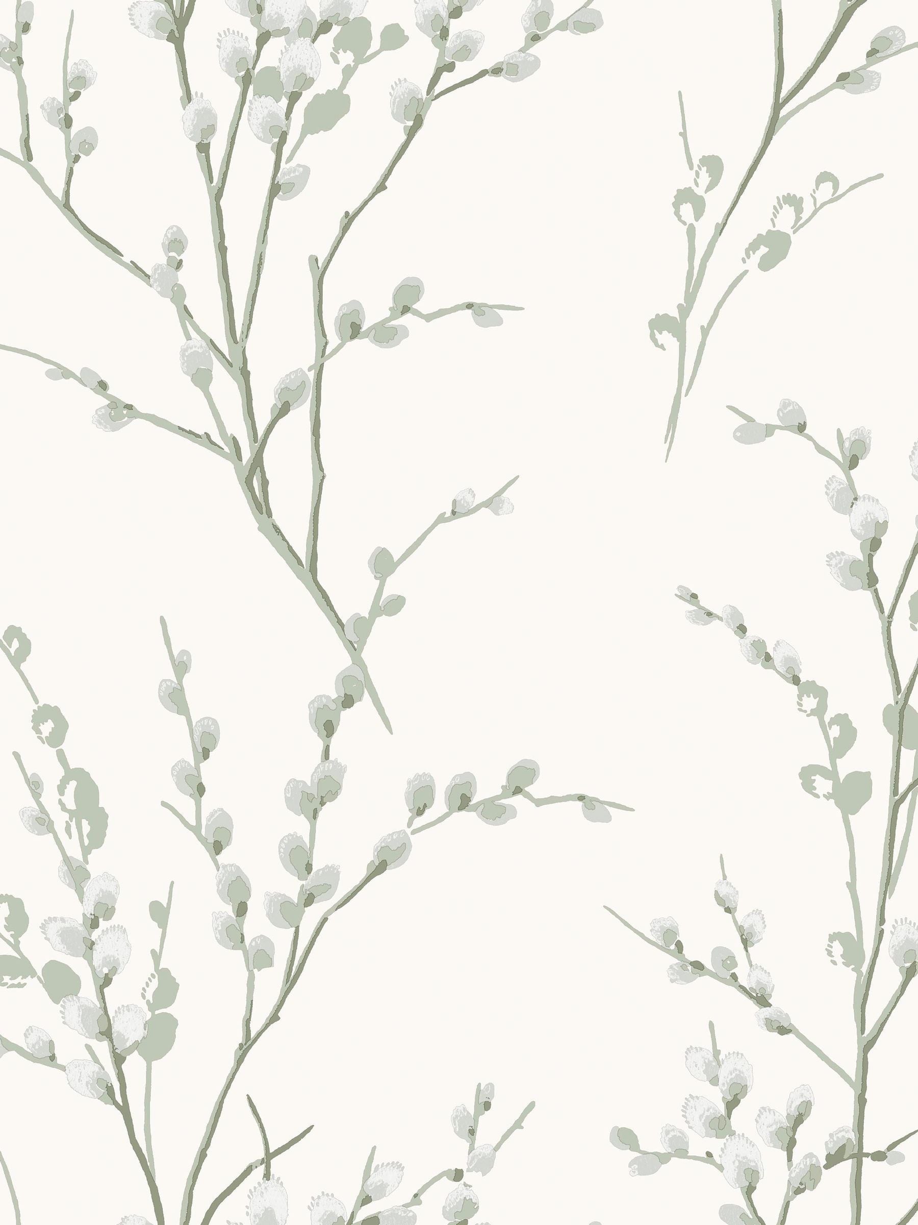 Laura Ashley White Pussy Willow wallpaper (British brand)