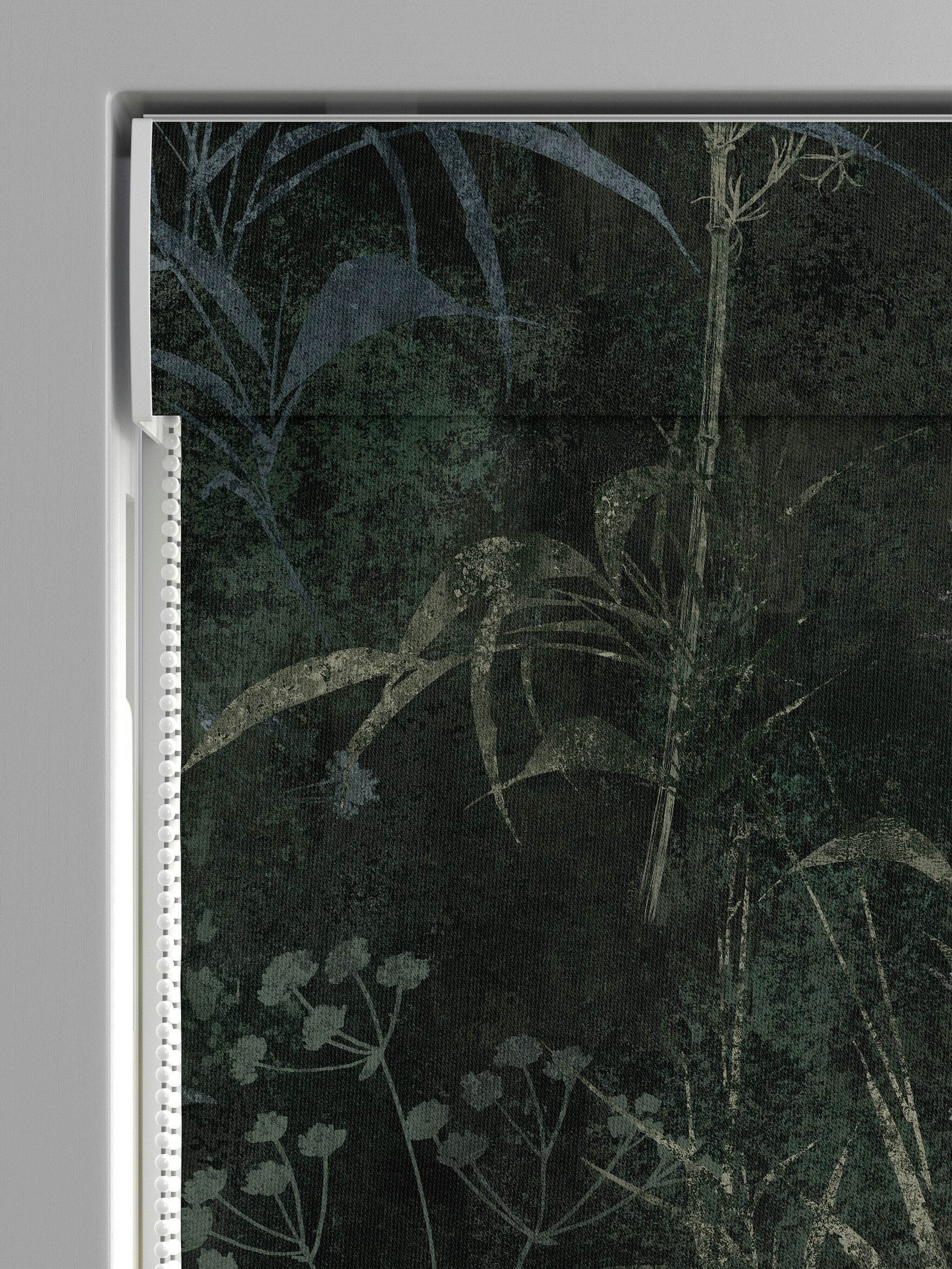Graham & Brown roman blind emerald green botanical (British brand)