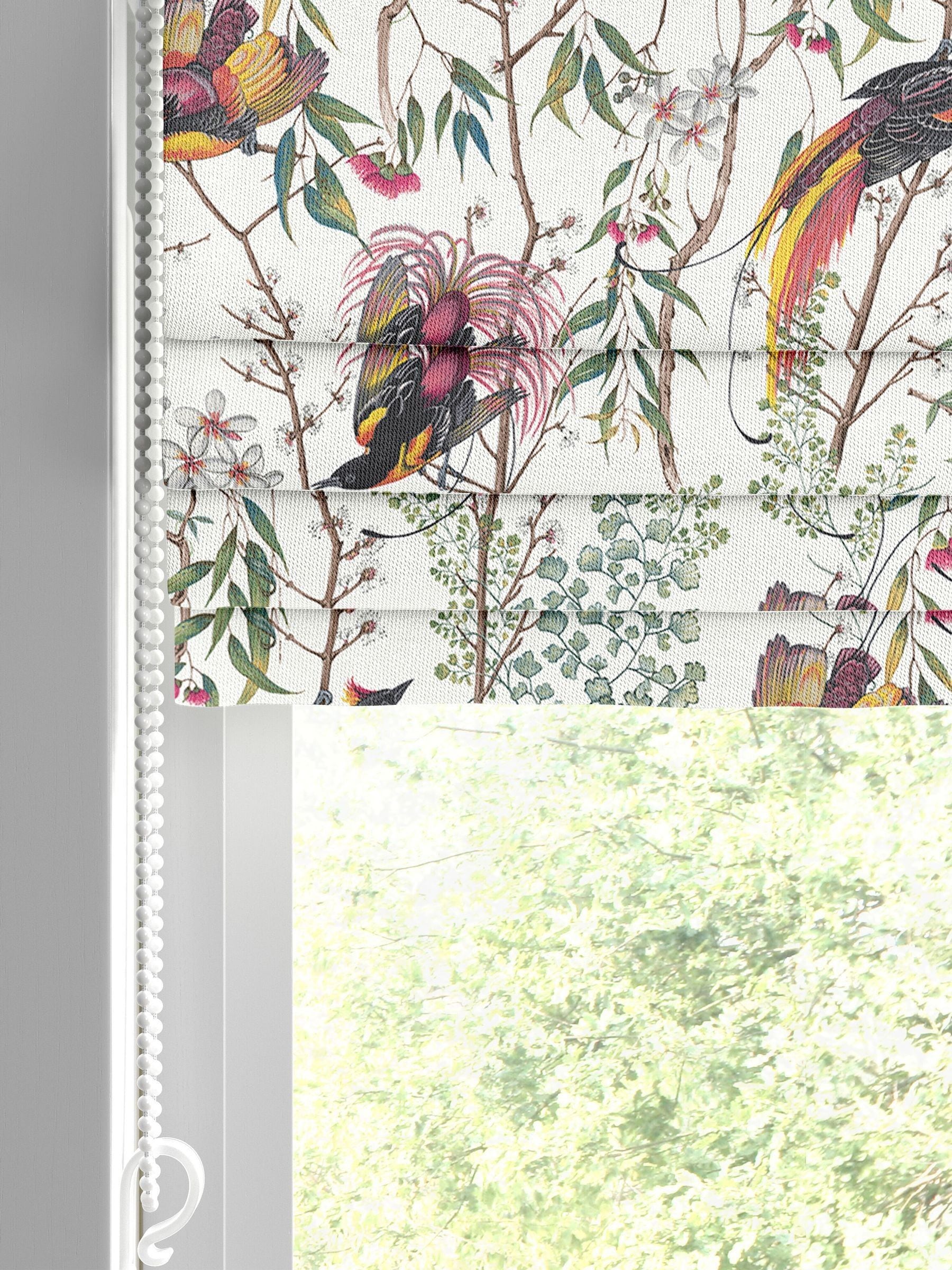 Graham & Brown Clavering Birds roman blind, imported from the UK