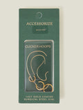Accessorize gold tone surgical steel hoops 3 pack, UK version