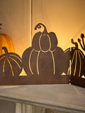 Rust Brown Light Up Pumpkin Fold Out Garland