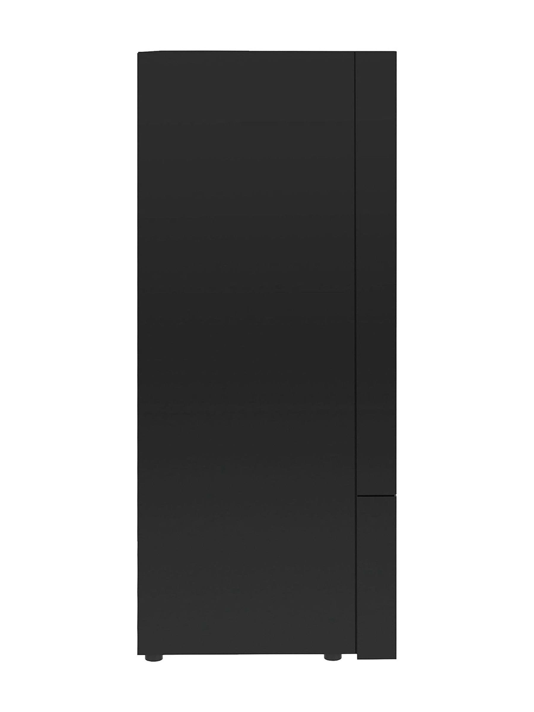 Be Modern Black Qube freestanding electric stove, UK version
