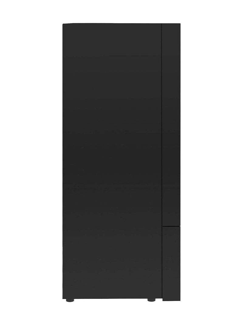 Be Modern Black Qube freestanding electric stove, UK version