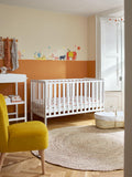 John Lewis Moses basket set white with bedding, imported from the UK