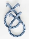 Laura Ashley blue rope curtain tiebacks pair - British product