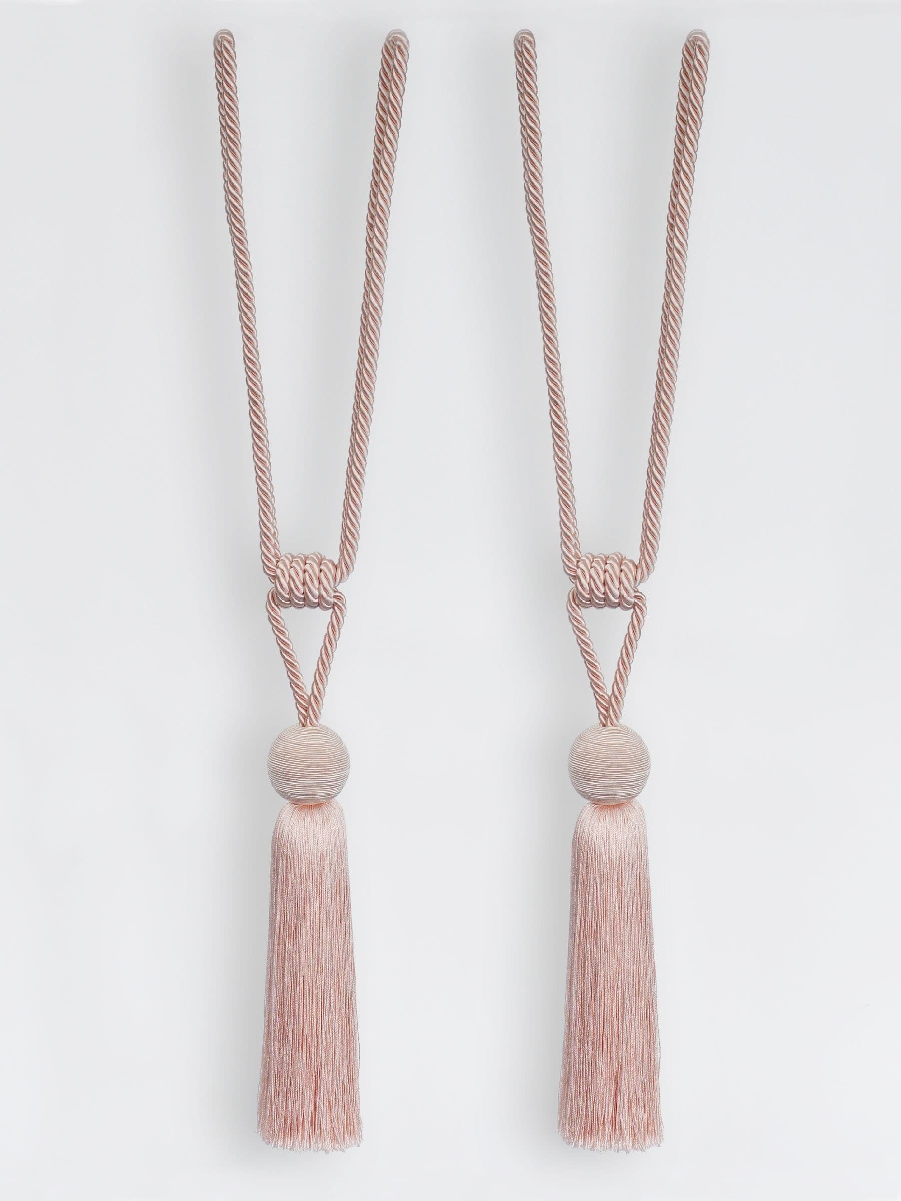 Laura Ashley pink Theodora curtain tiebacks, imported from the UK