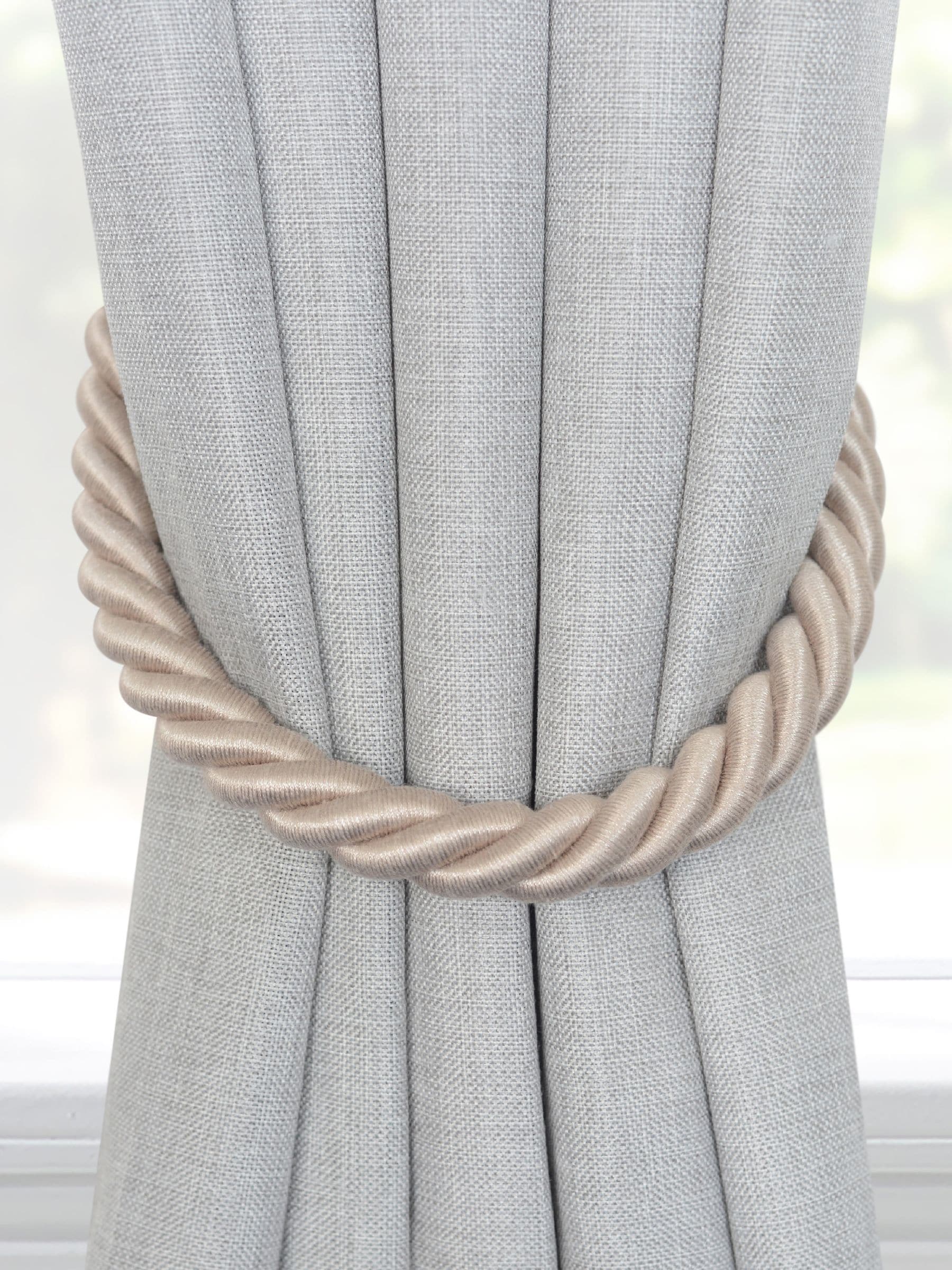 Laura Ashley rope curtain tiebacks natural 94cm, UK version