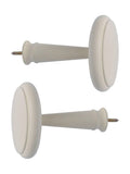 Laura Ashley natural wood curtain holdbacks pair - British product