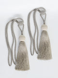 Laura Ashley grey Theodora curtain tiebacks, imported from the UK