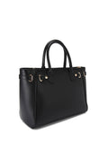 Carvela Black Chrome Belted Tote Bag