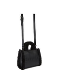 Carvela Black Frame Micro Fur Bag