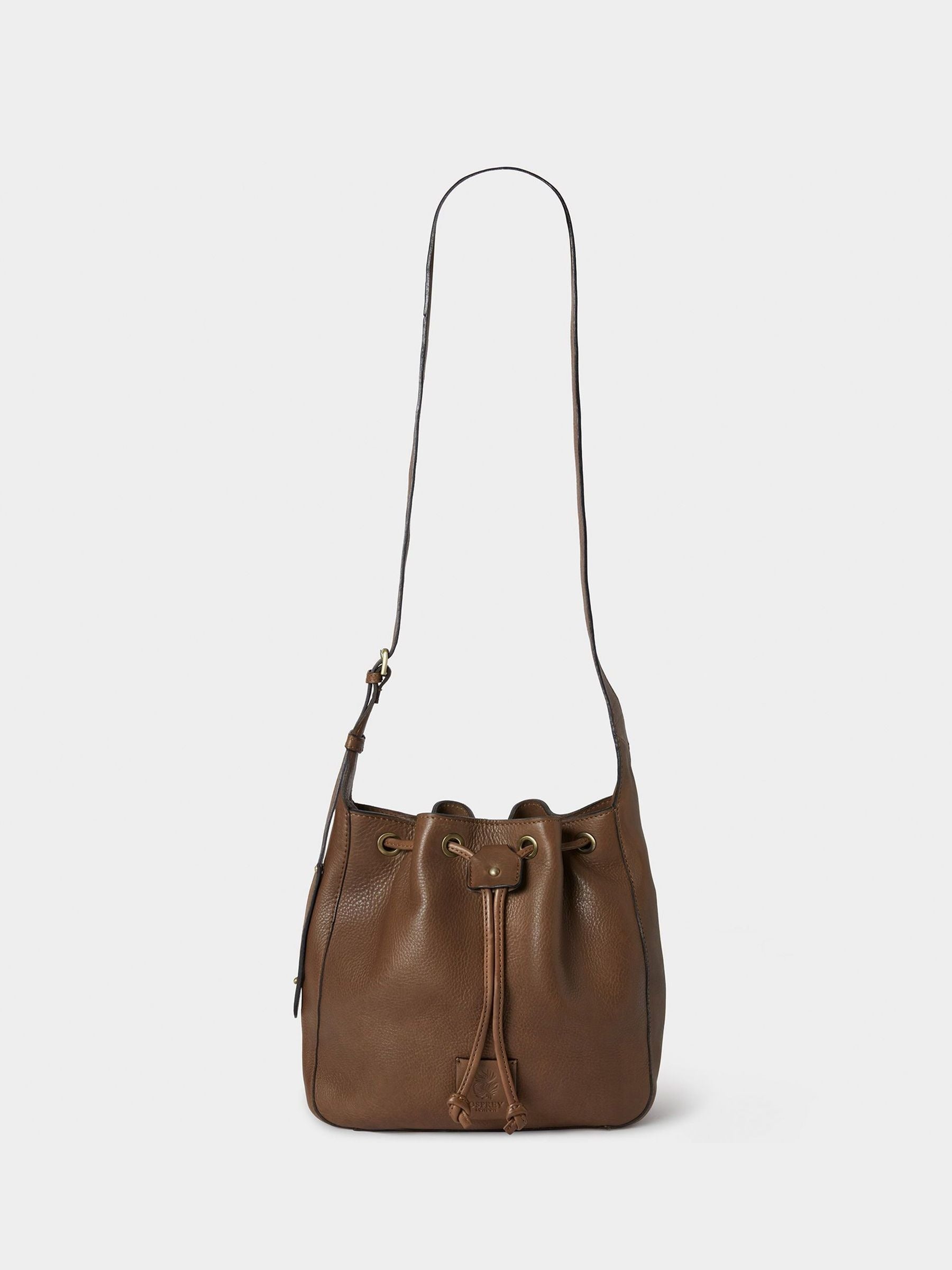 Osprey London Black The Monterrey Leather Bucket Bag