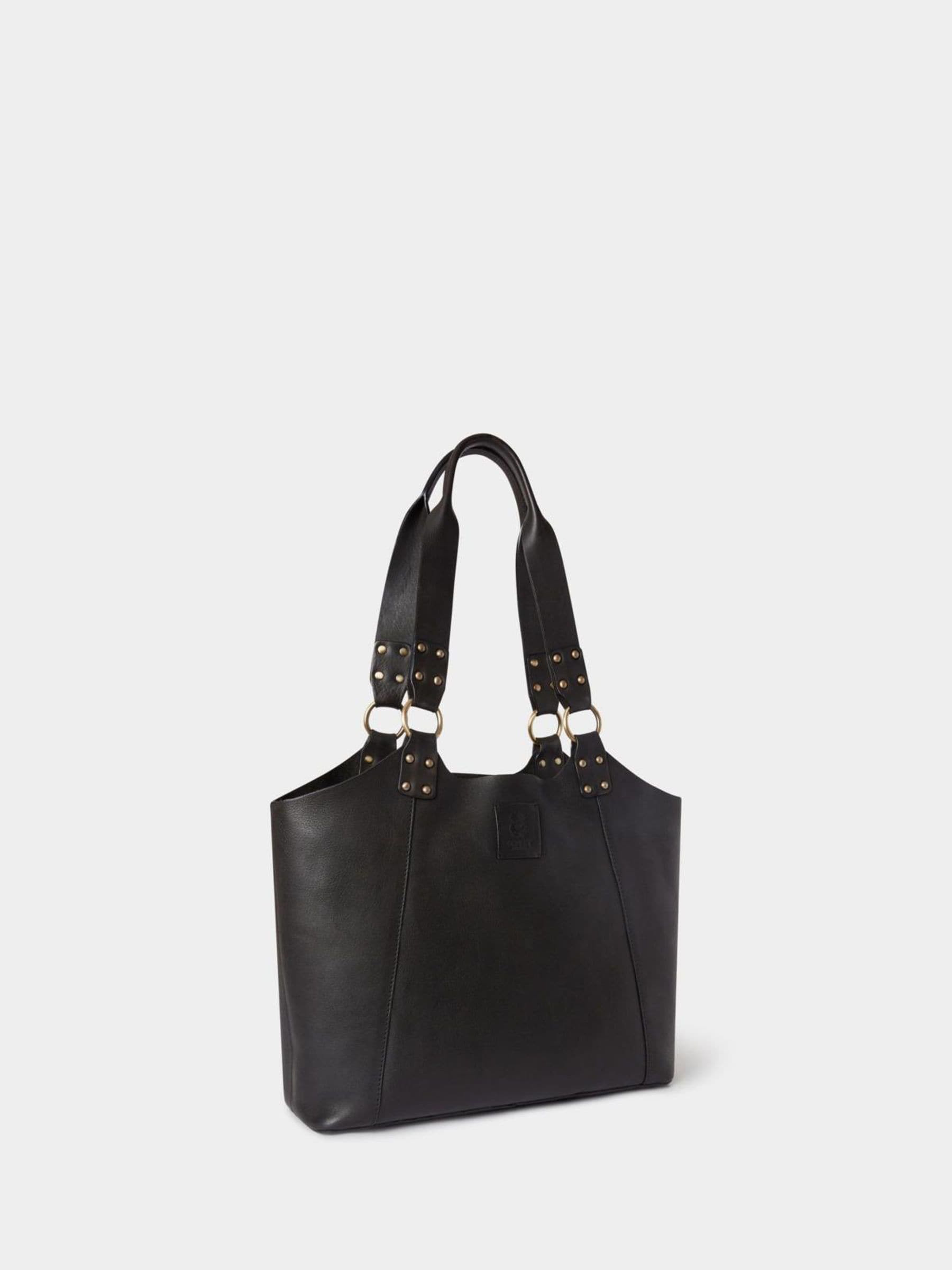 Osprey London Monterrey black leather tote bag (British brand)