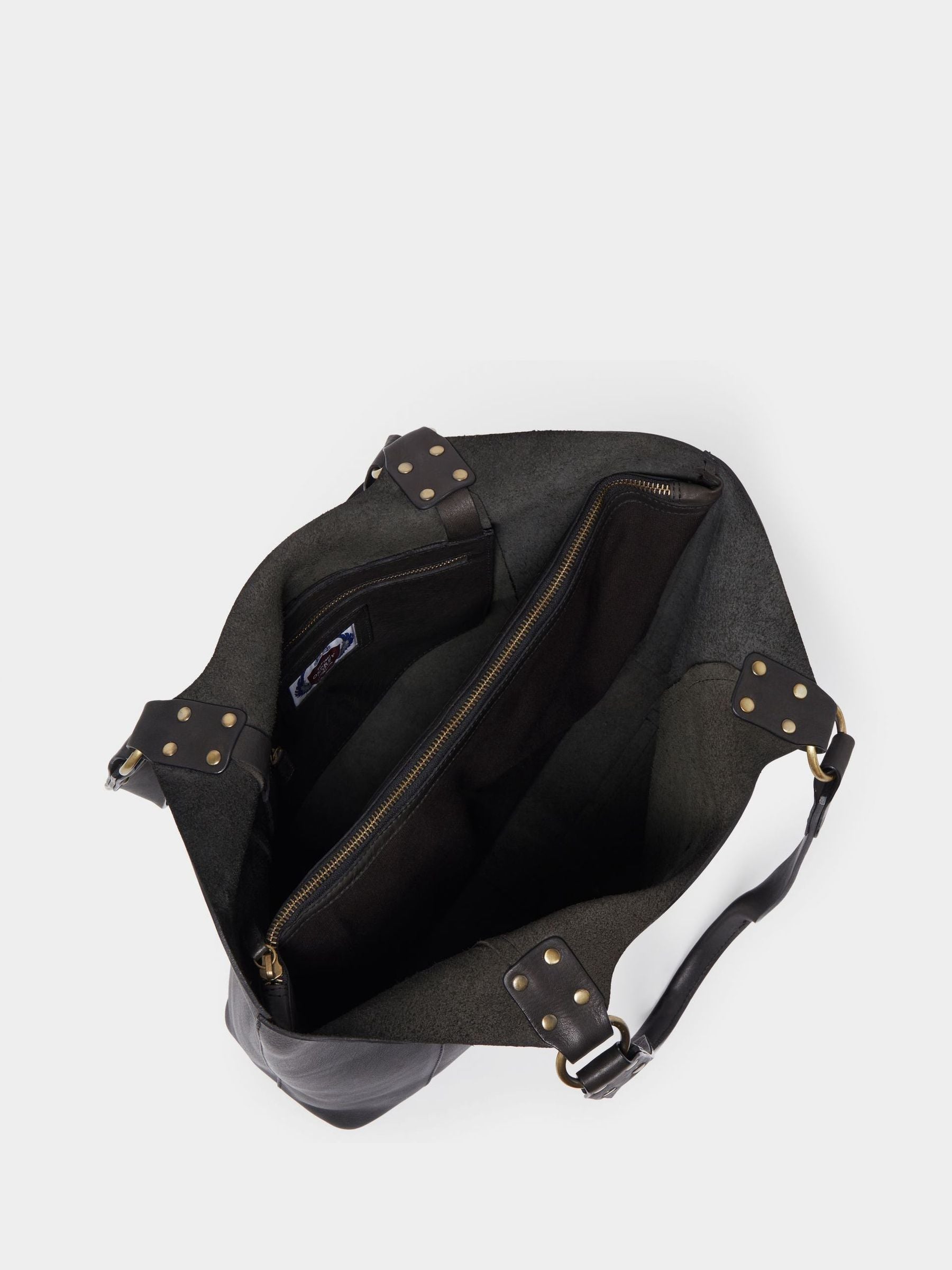Osprey London Monterrey black leather tote bag (British brand)