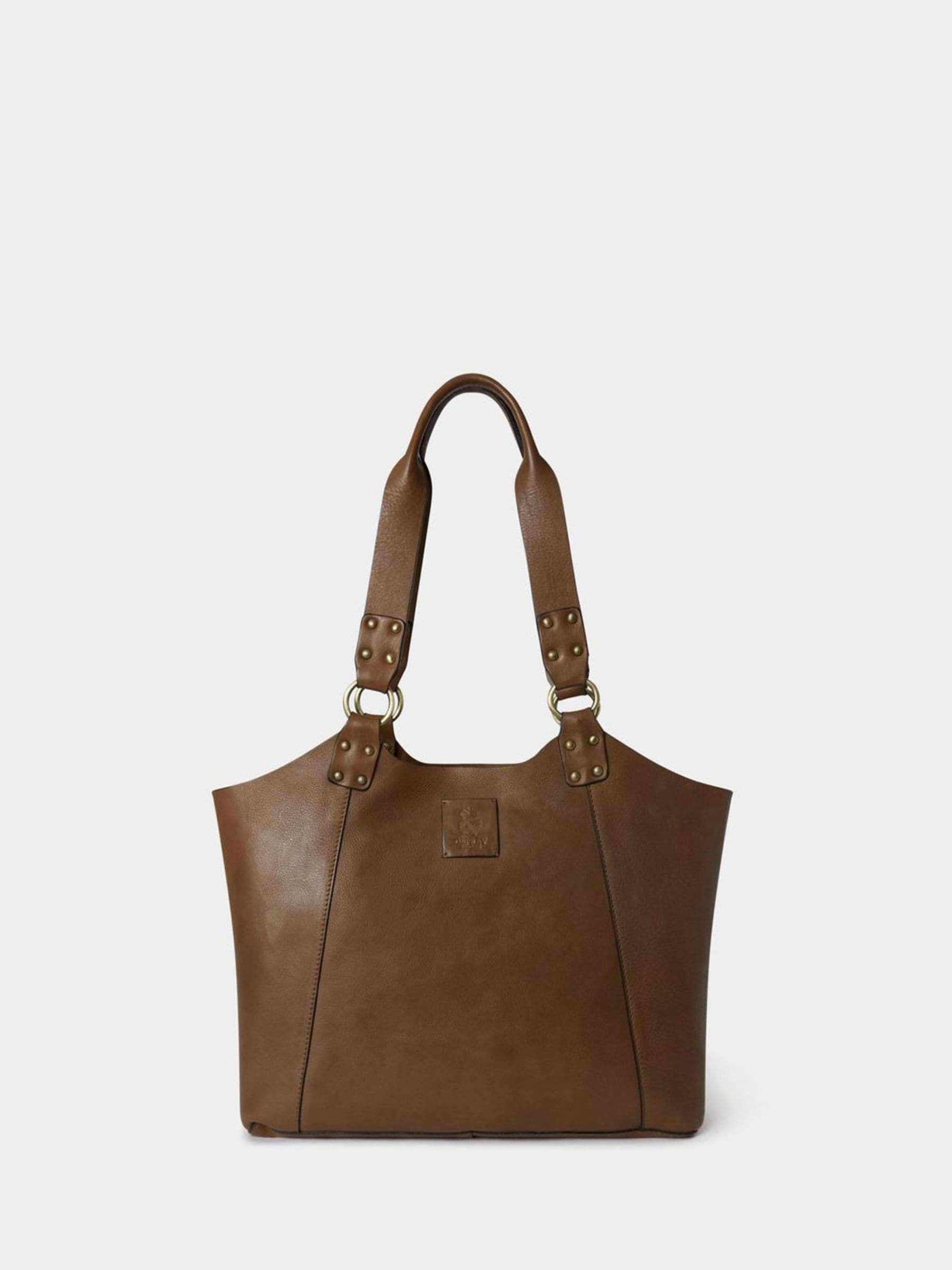 Osprey London brown Monterrey leather tote bag - British product