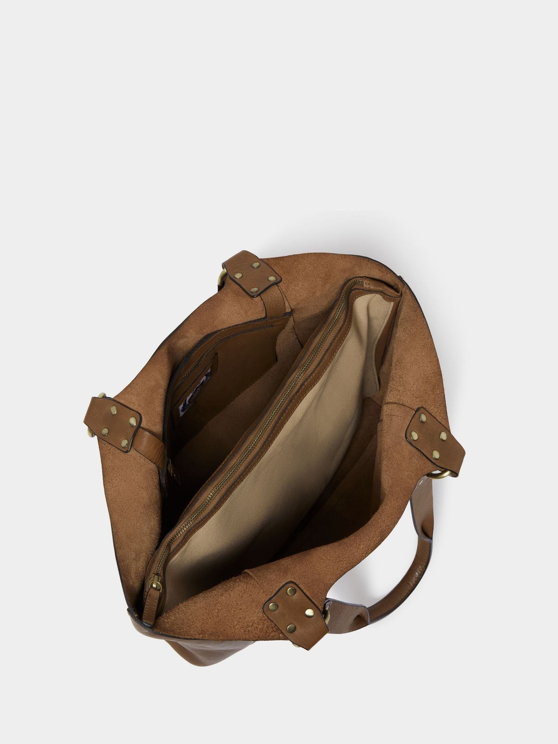 Osprey London brown Monterrey leather tote bag - British product