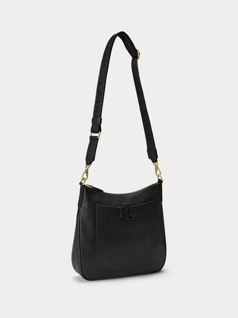 Lauren Ralph Lauren large pebbled leather cross-body bag, UK version