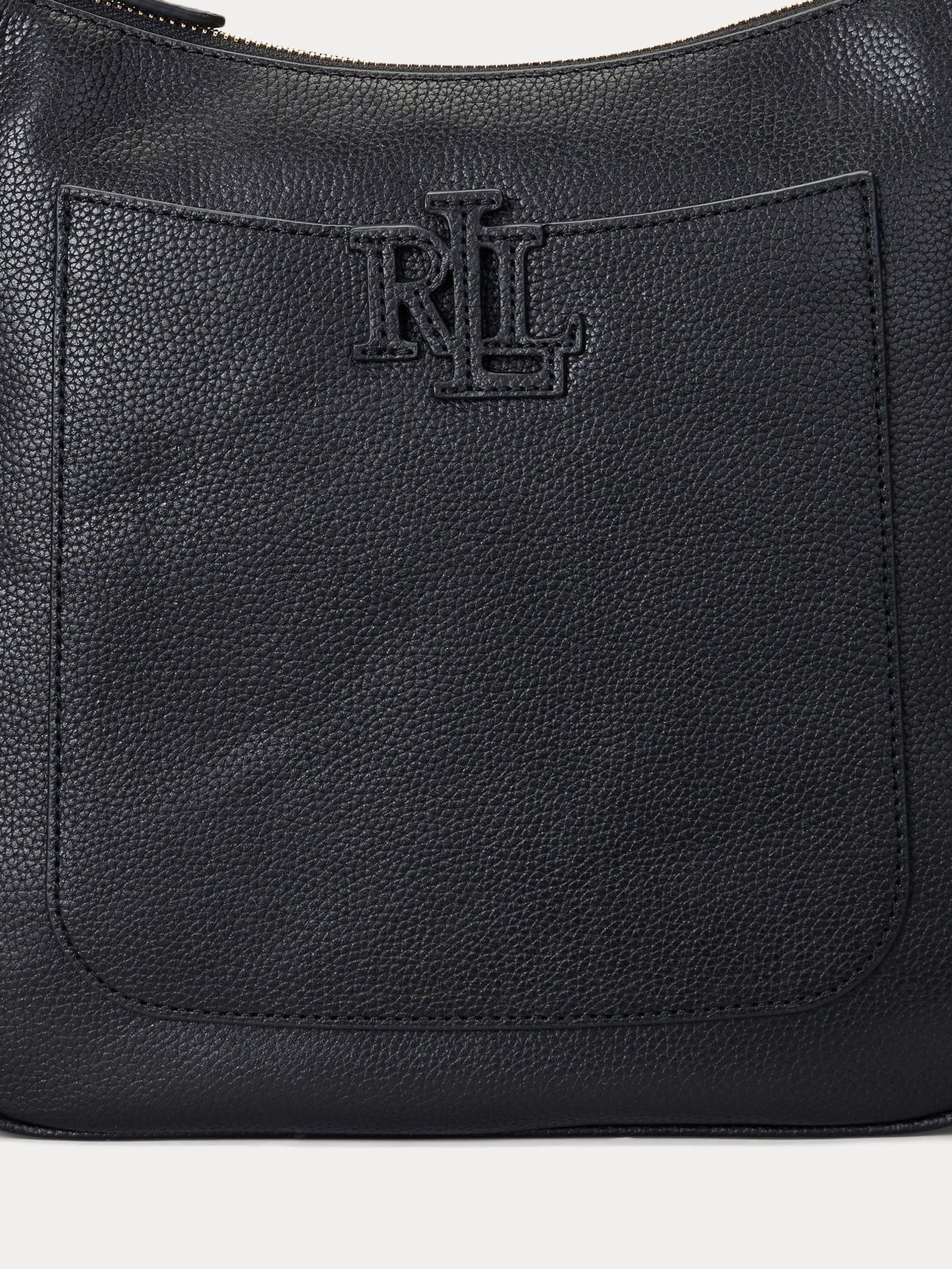 Lauren Ralph Lauren large pebbled leather cross-body bag, UK version