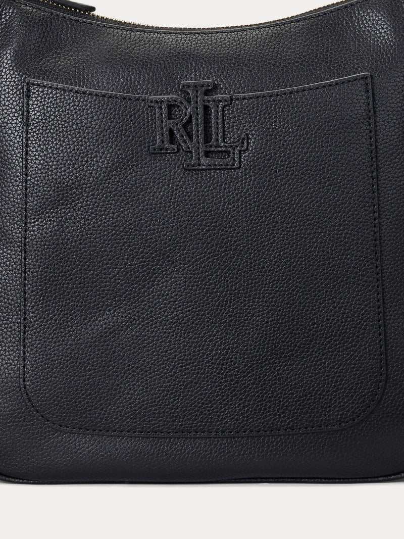 Lauren Ralph Lauren large pebbled leather cross-body bag, UK version