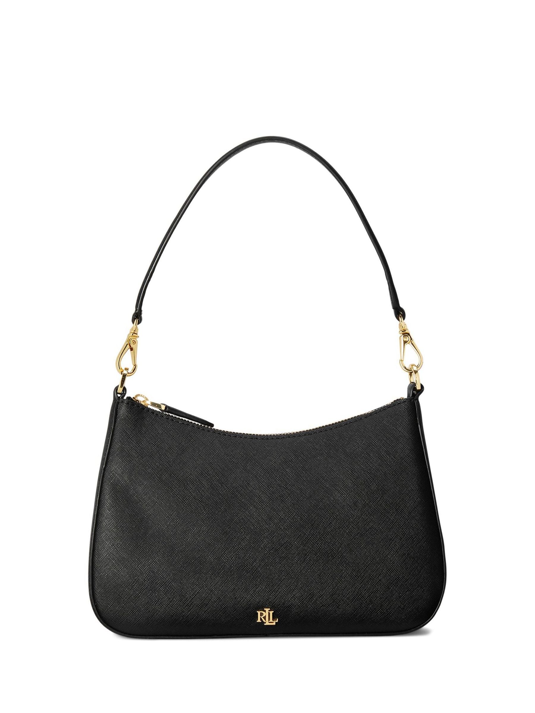 Lauren Ralph Lauren Danni crosshatch leather shoulder bag (British brand)