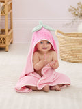 JoJo Maman Bébé pink strawberry hooded towel 75x75cm, UK version