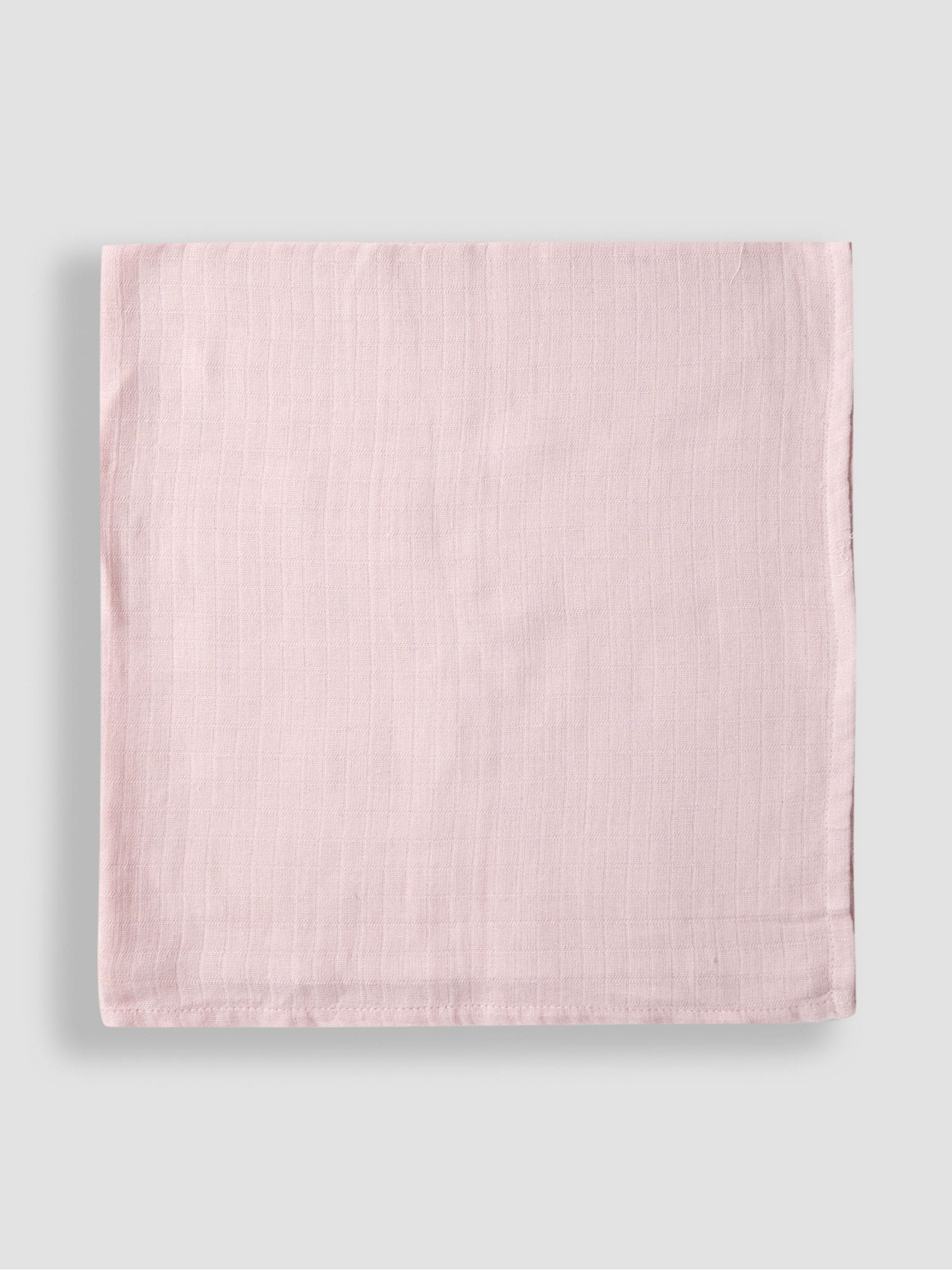 JoJo Maman Bébé vintage floral embroidered muslin cloths 5-pack - British product