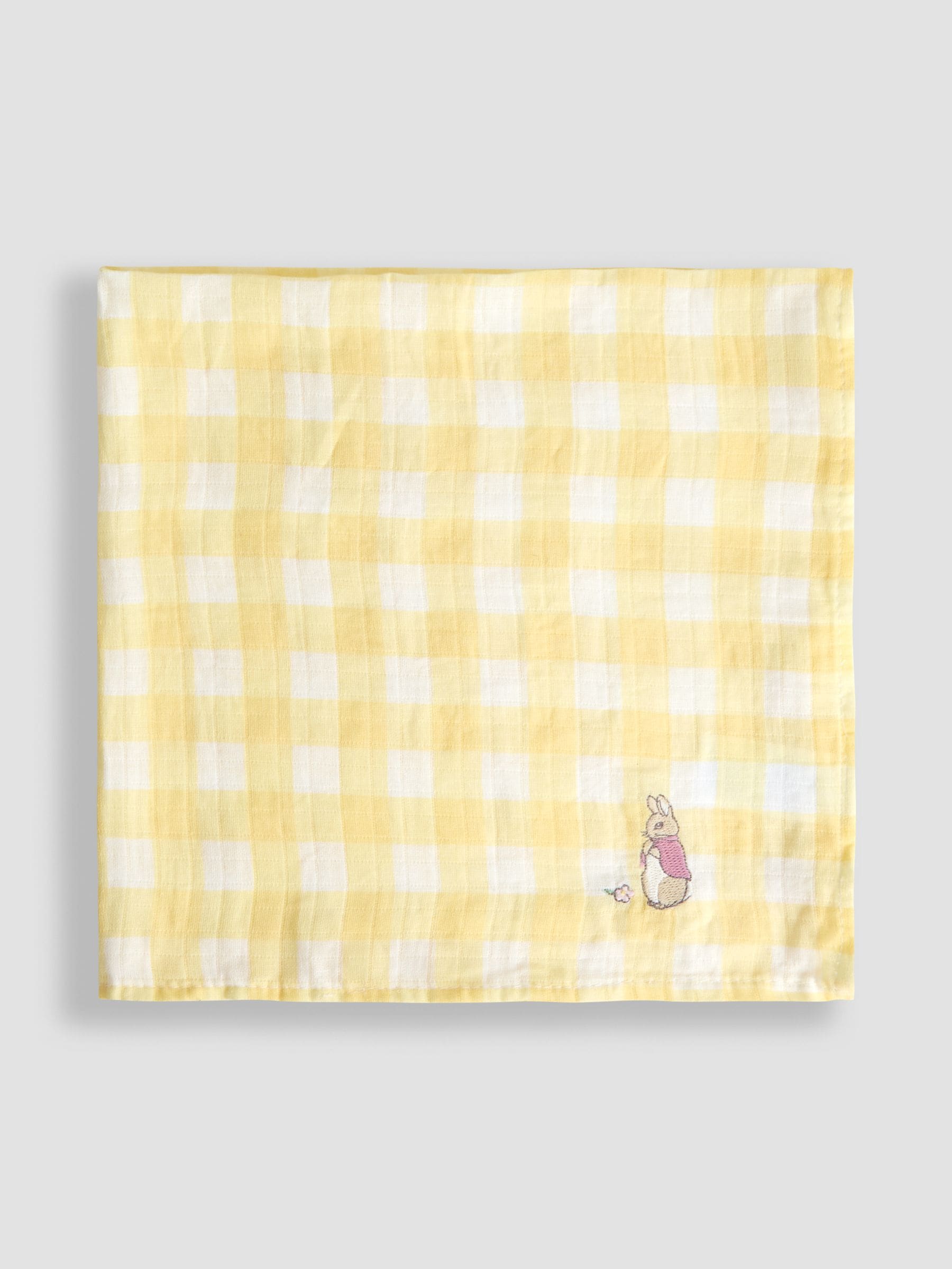 JoJo Maman Bébé Flopsy Bunny muslins 5-pack, imported from the UK