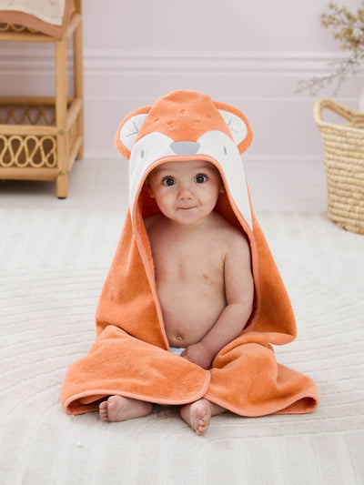 Next JoJo Maman Bébé Orange Fox Character Hooded Towel 75 x 75cm- Buy online at McGrocer
