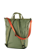 Fjallraven green tote pack with dimensions 40x31x14cm (British brand)