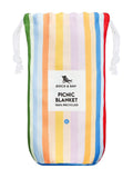 Dock & Bay Candy Stripes travel picnic blanket - British product