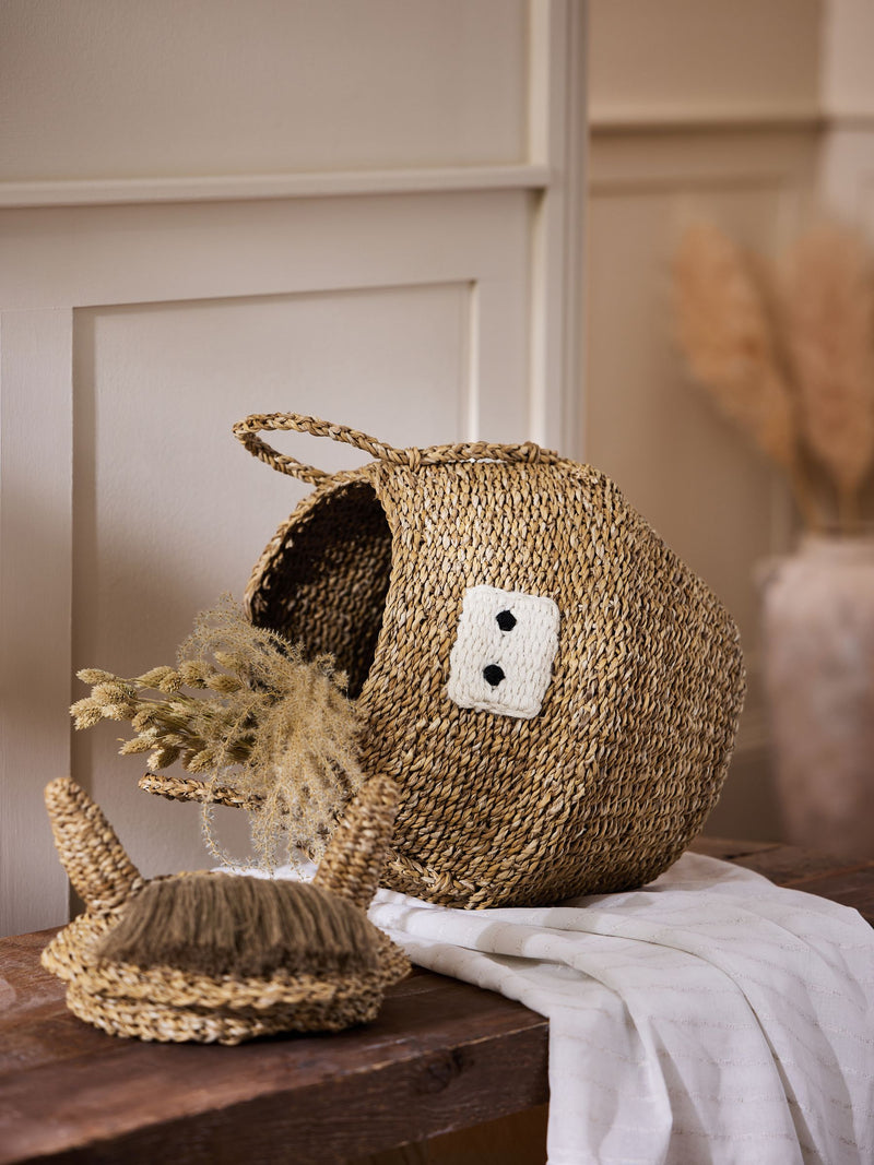 Hamish Highland Cow natural storage basket (British brand)