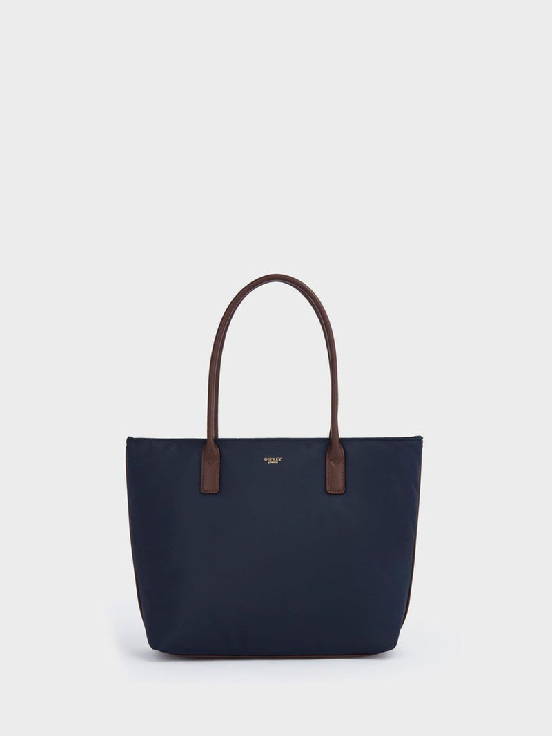 Osprey London Voyage nylon tote bag blue brown (British brand)