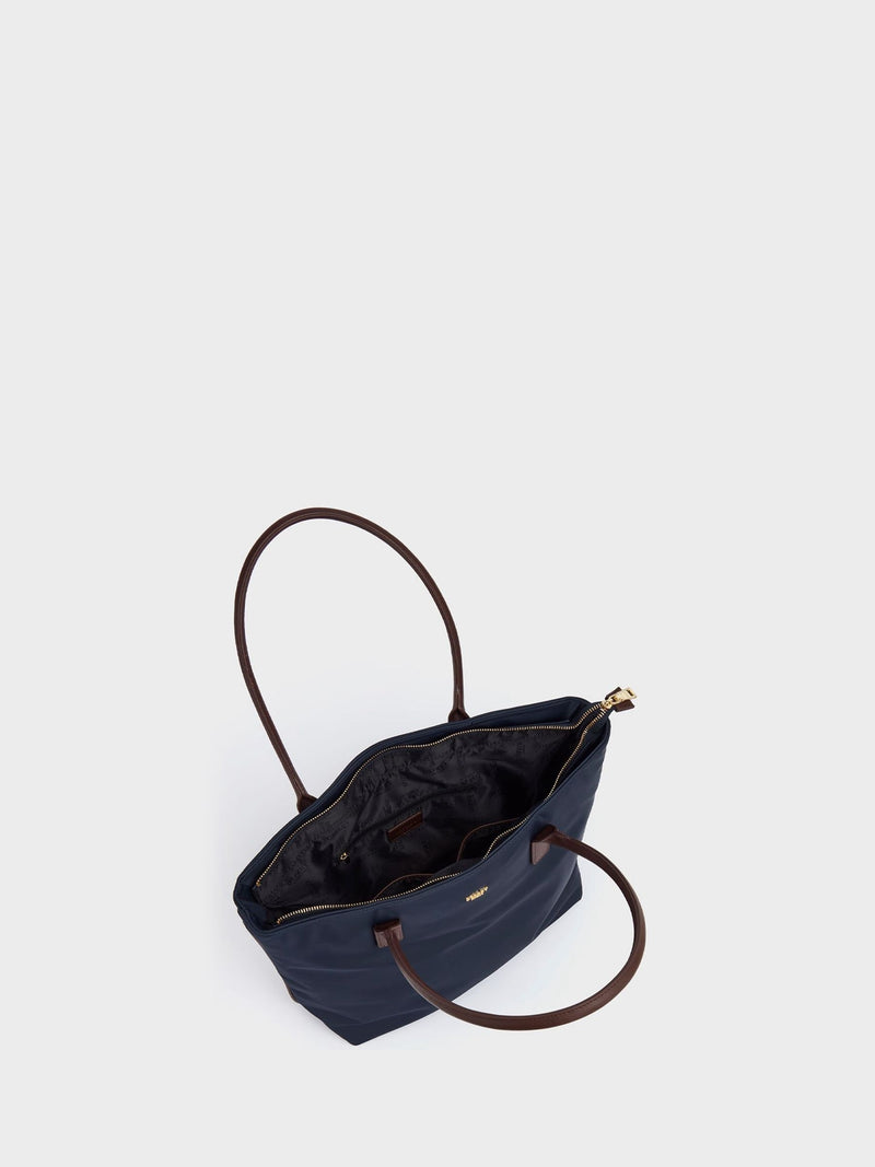 Osprey London Voyage nylon tote bag blue brown (British brand)