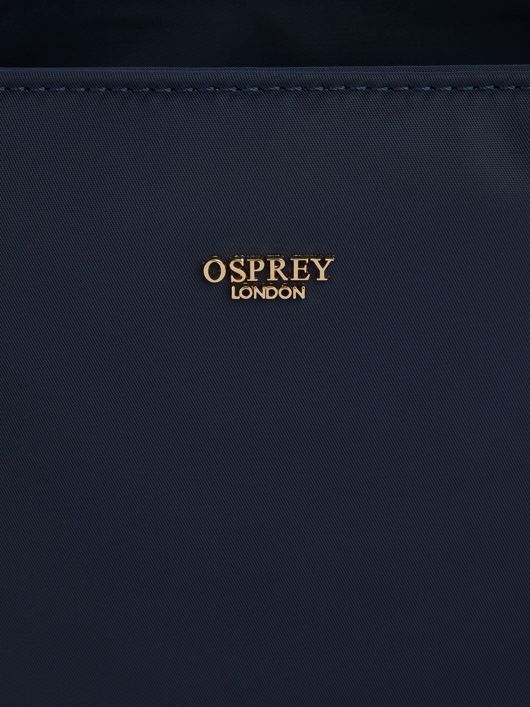 Osprey London Voyage nylon tote bag blue brown (British brand)