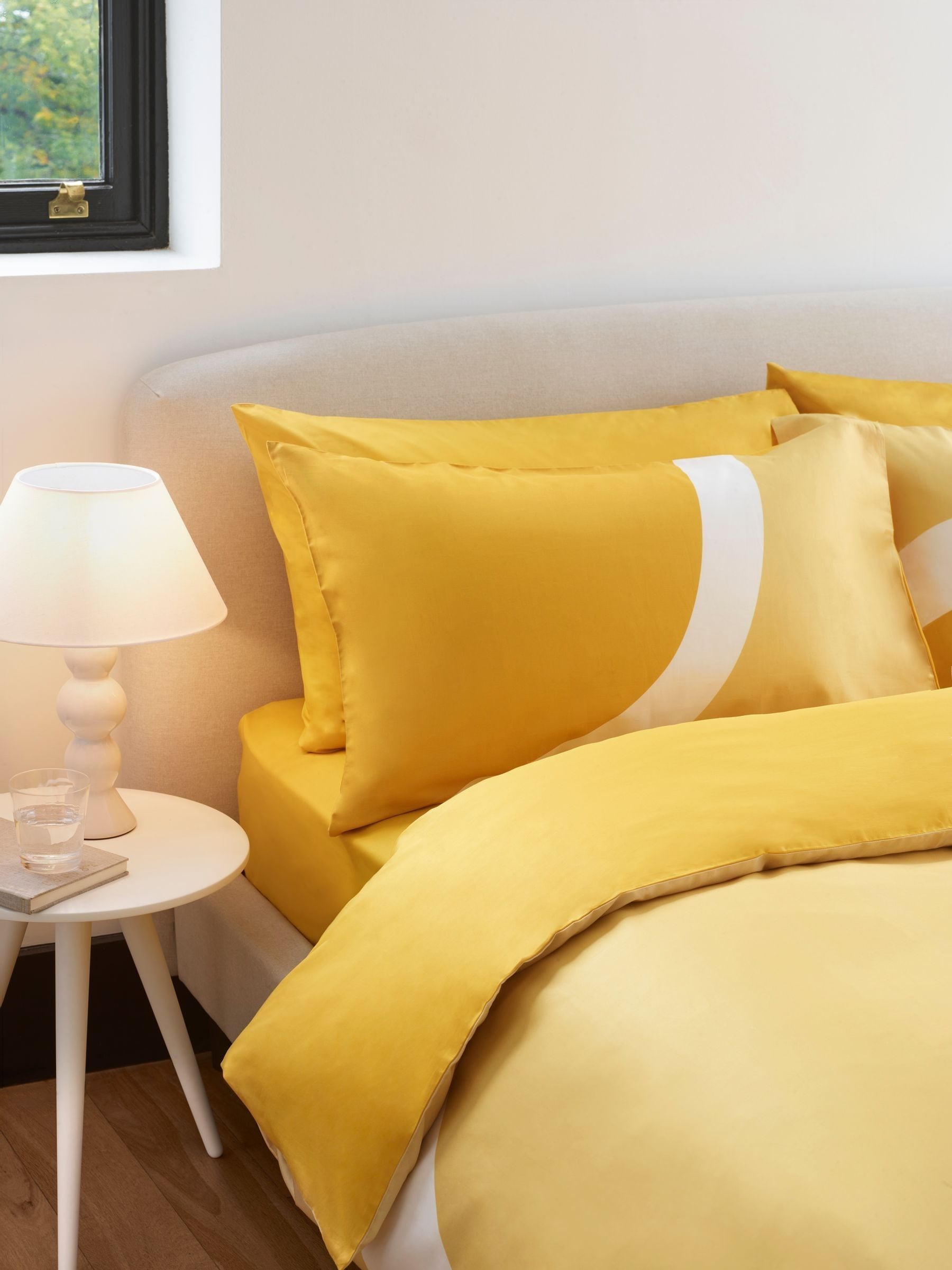 Jasper Conran London yellow wave duvet cover, UK version