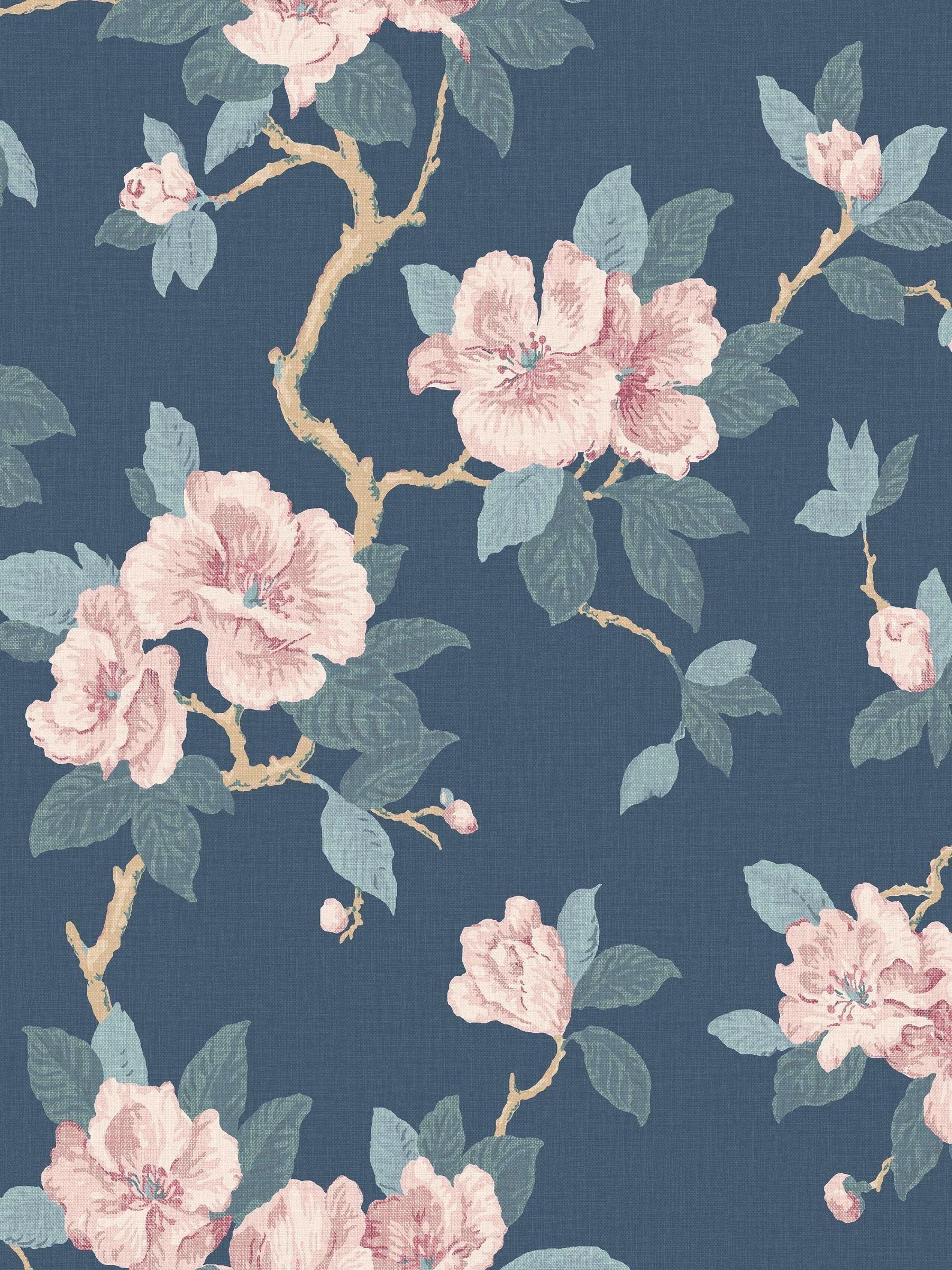 Laura Ashley wallpaper sample Maya dusky seaspray A4 (British brand)