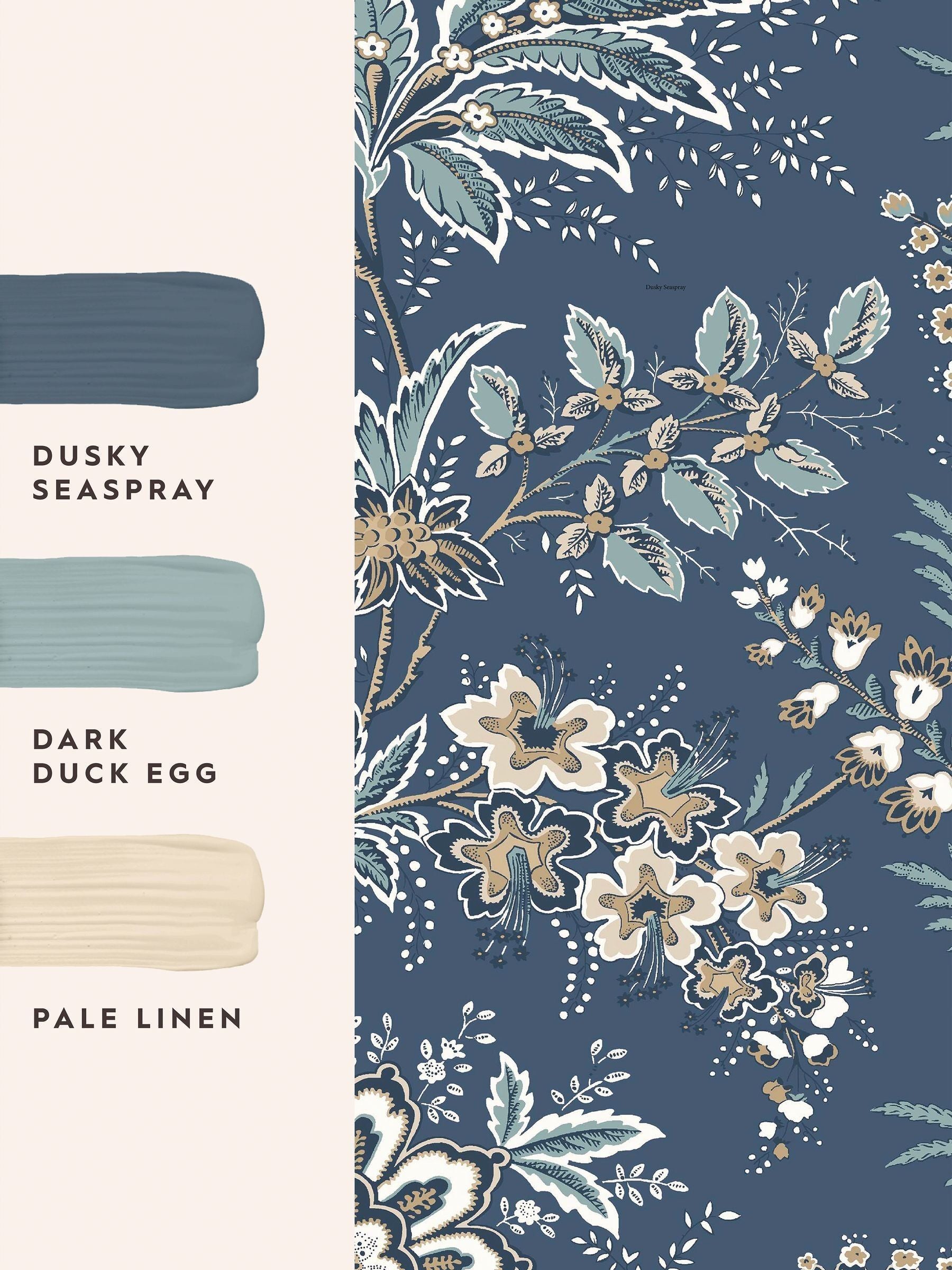 Laura Ashley Dusky Seaspray Marlbrook wallpaper sample A4 (British brand)