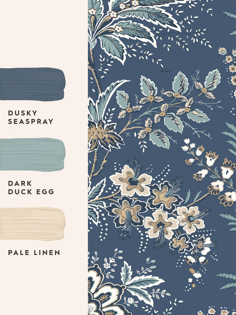 Laura Ashley Dusky Seaspray Marlbrook wallpaper sample A4 (British brand)