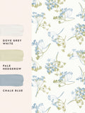 Laura Ashley Avonbury wallpaper sample in Hedgerow Green A4 - British product