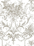 Laura Ashley Tuileries wallpaper sample dark dove grey A4 - British product