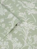 Laura Ashley sage green Lloyd wallpaper sample A4, UK version