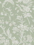 Laura Ashley sage green Lloyd wallpaper sample A4, UK version