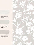 Laura Ashley Dove Grey Rye wallpaper sample A4, imported from the UK