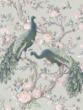 Laura Ashley wallpaper sample Sage Green Belvedere A4, UK version